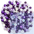 Glasperlen Mix "Amethyst", mit besonderen Details