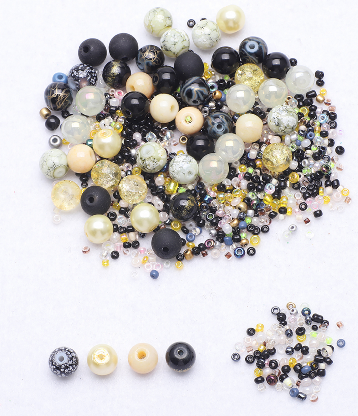 Glasperlen Mix "Boho", mit passenden Rocailles