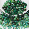 Glass Bead Mix "Amber", with special details