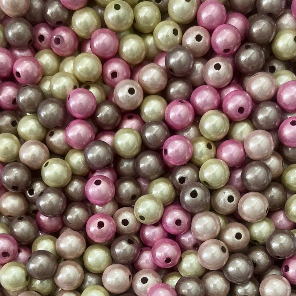 Wunderperlen Mix "Vintage Taupe" 10mm