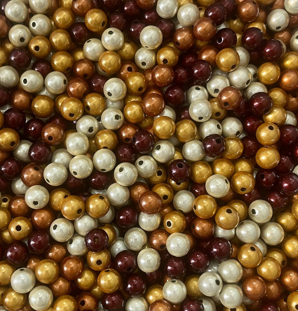 Wunderperlen Mix "Caramell Kiss" 10mm